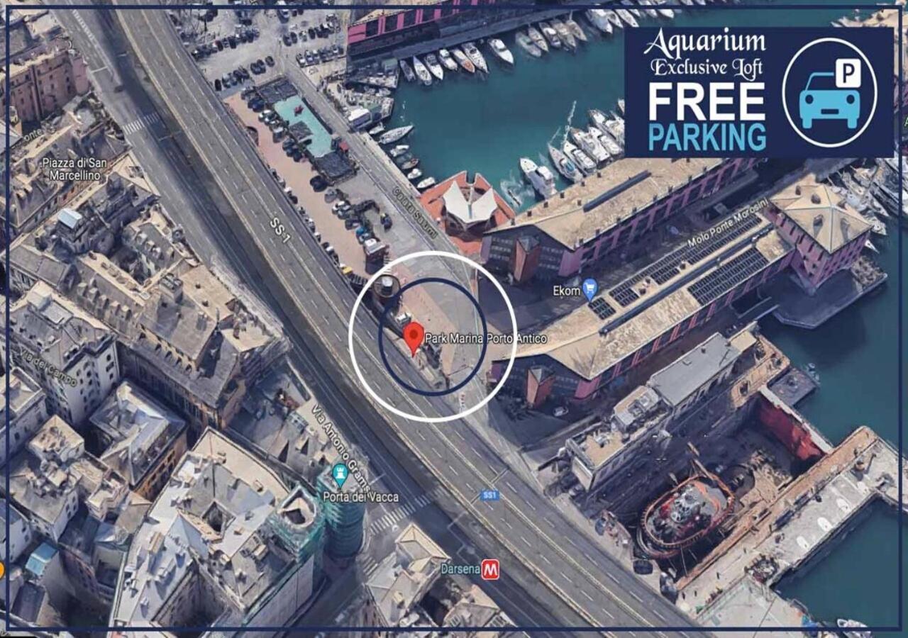 Aquarium Exclusive Loft - Private Parking Apartment Genoa Exterior photo